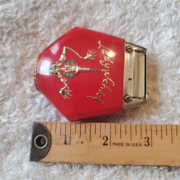 Vintage Lady Schick Electric Razor‎ Genie Design Red with Original Case - Picture 6 of 14